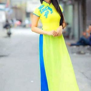 ao dai tradional dress long dress cach tan